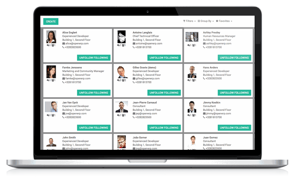 Odoo tekst en afbeelding blok